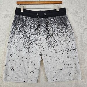 SHEIN Men's Shorts‎ Large Slim Fit Sweat Shorts Gray Black Casual Athletic Gym
